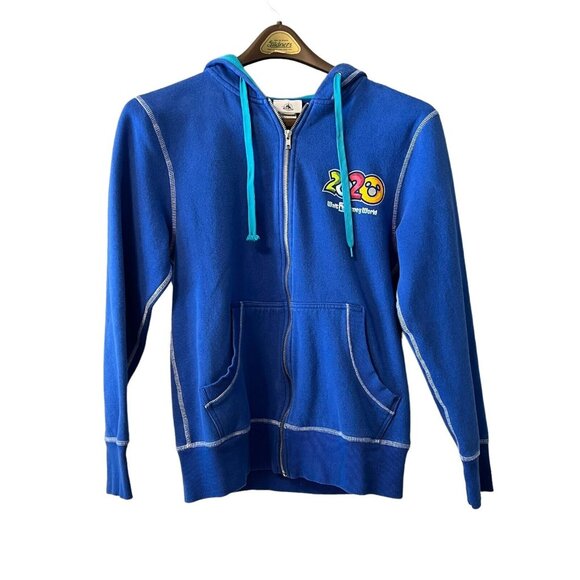 Walt Disney World Parks 2020 Zip Sweatshirt Adult Size Small Travel Vacation - Picture 1 of 12
